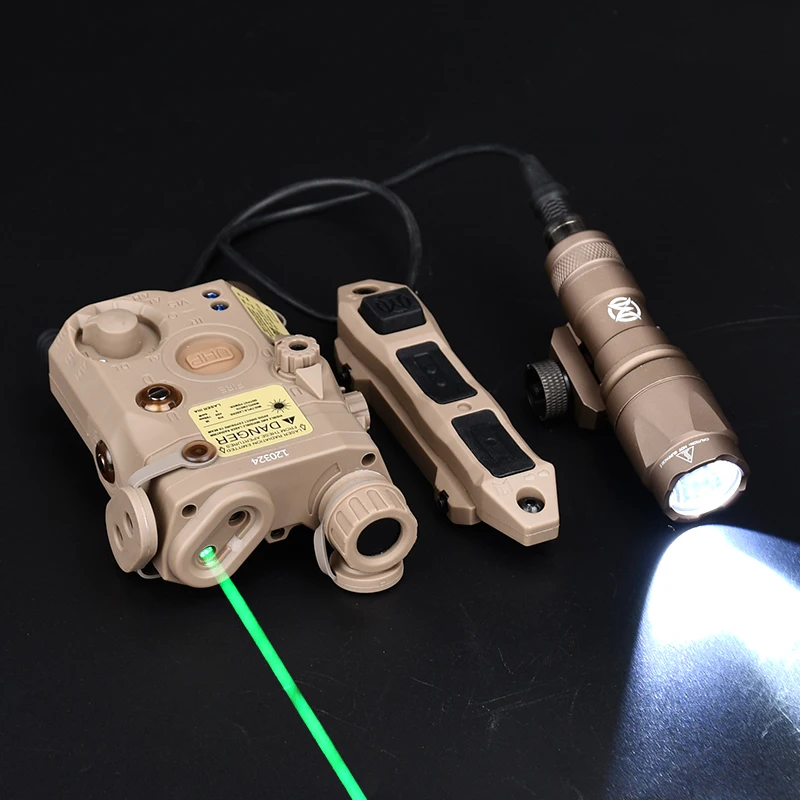 Страйкбольный PEQ15 Тактический красный зеленый синий лазер IR Fill светильник Strobe M300A