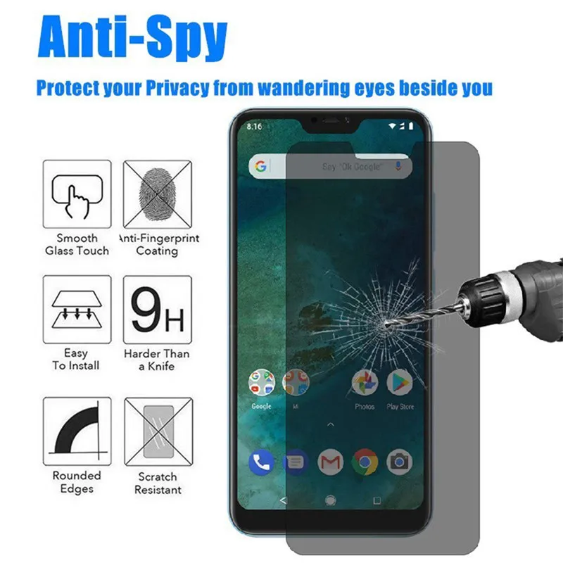 

Magtim Anti Glare Privacy Tempered Glass Anti-spy Screen Protector Film For Xiaomi Redmi K40 K30 K20 Note 9 8 7 6 5 Pro S2 6A 7A