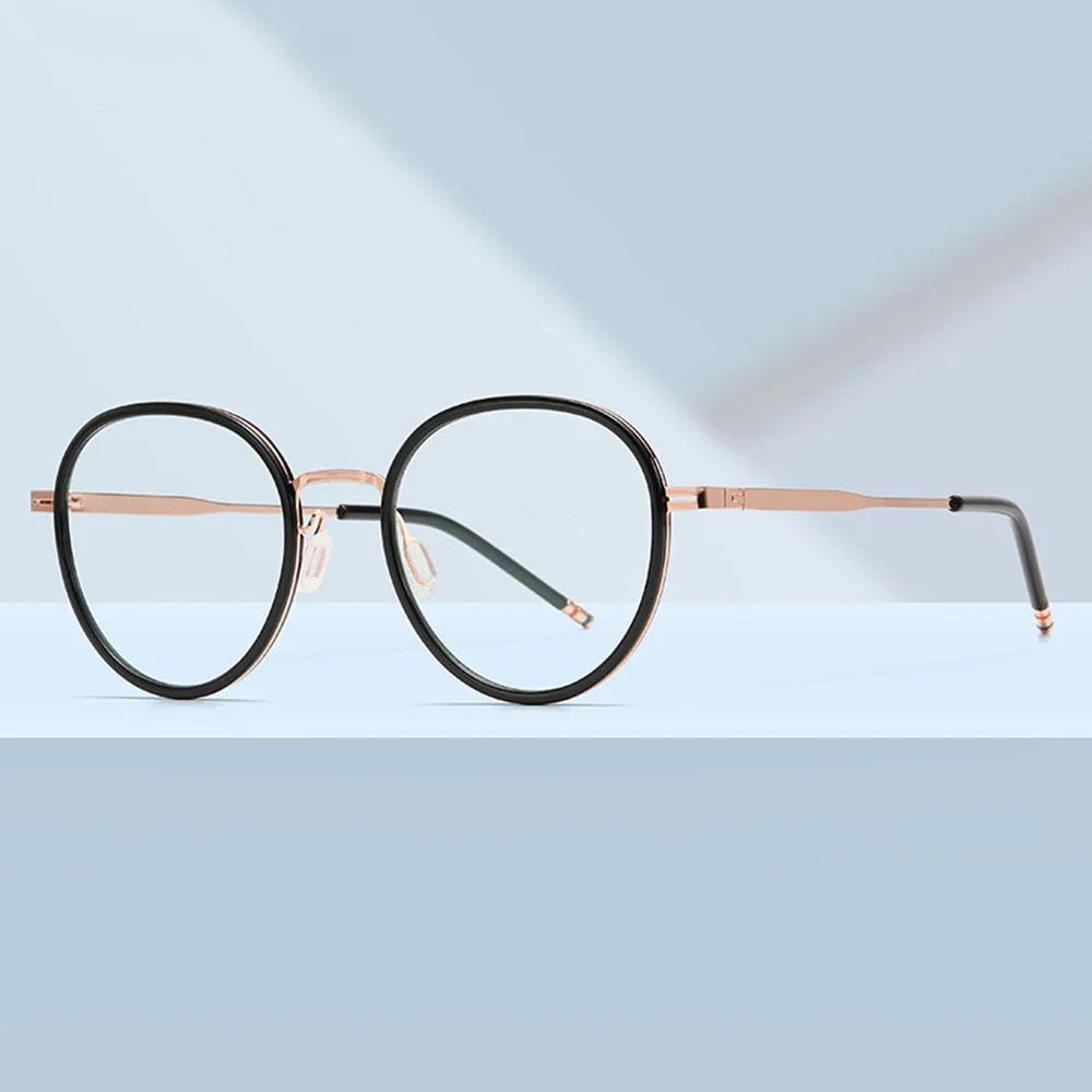 

Винтажные очки с защитой от синего излучения, Легкие круглые металлические очки, функциональные очки для компьютеров, Новинка