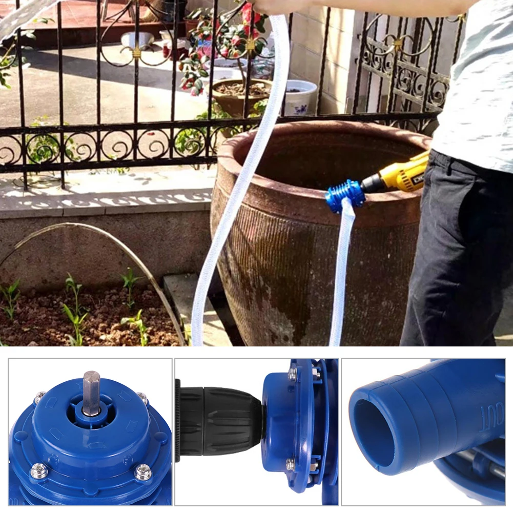 

Mini Electric Drill Water Pump Heavy Duty Self-Priming Centrifugal Pumps Home Garden Diesel Oil Pump No Power Required Hot Sale