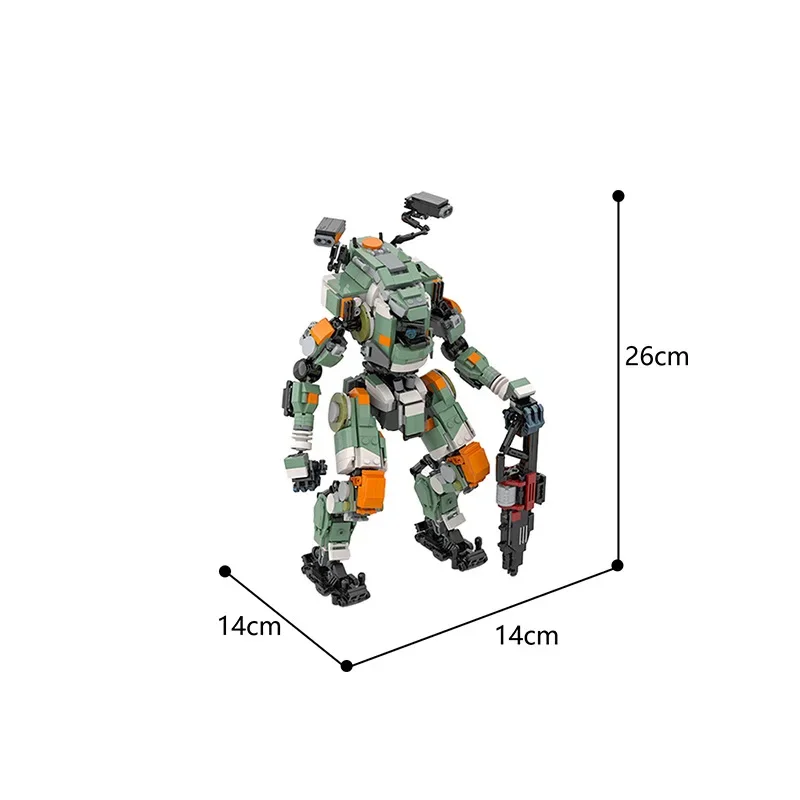Moc Titanfallsed 2 BT-7274 Пионер Титан игровая серия робот строительные блоки военные меха