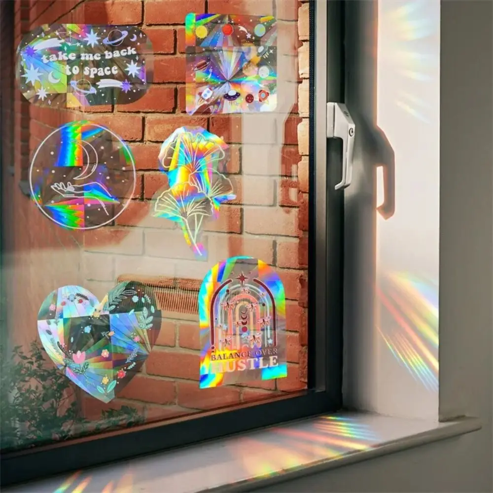 3d Радужные Солнцезащитные Наклейки На Стену-кошка Медведь Волк Космический