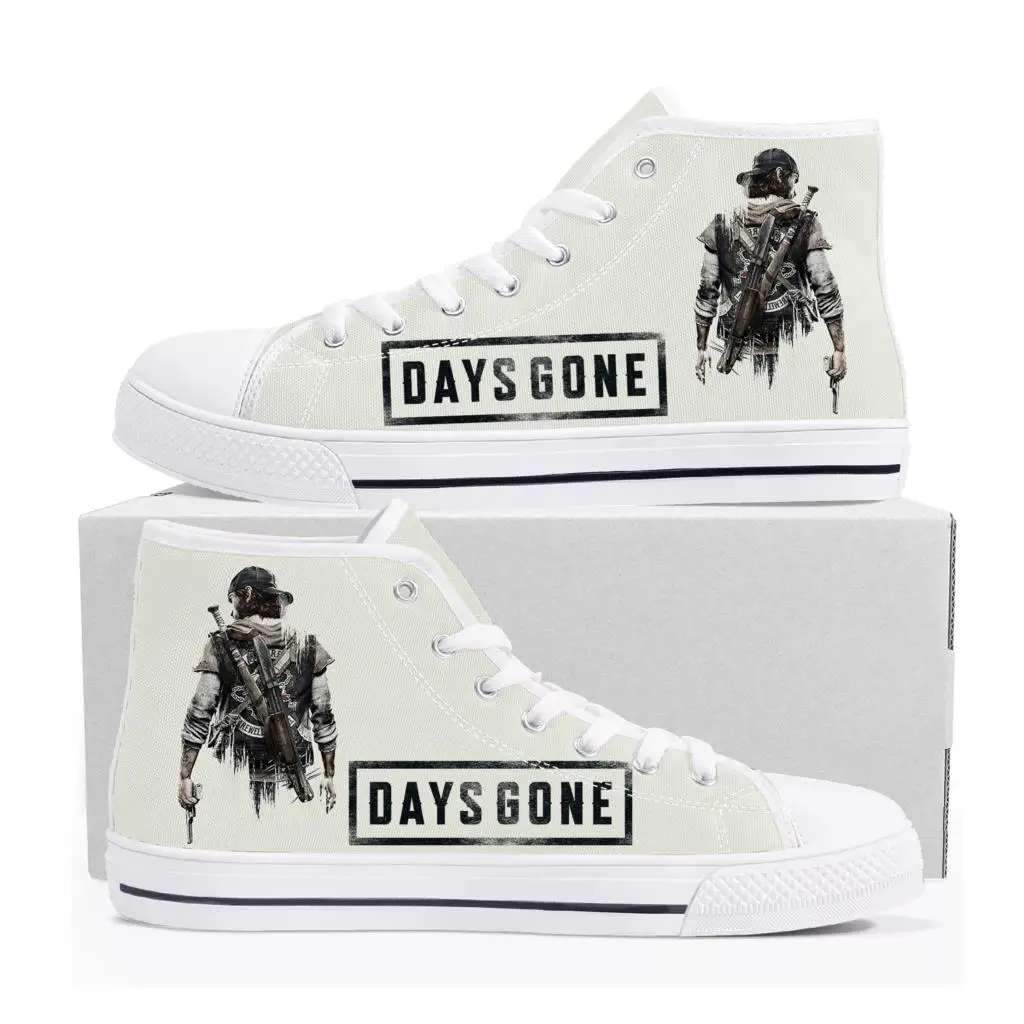 

Days Gone High Top Sneakers Hot Cartoon Game Mens Womens Teenager High Quality Fashion Canvas Shoes Casual Tailor Made Sneaker