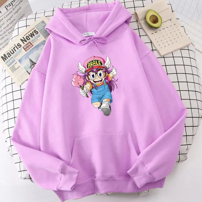 

Kawaii Arale толстовки аниме женская одежда графика для женщин Harajuku толстовки оверсайз Милая мультяшная Толстовка женские зимние топы