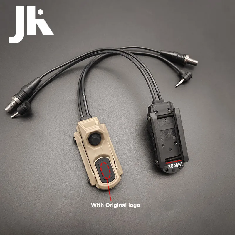 Тактический удлиненный переключатель давления UN нейлон PEQ15 DBAL A2 лазерный фонарик