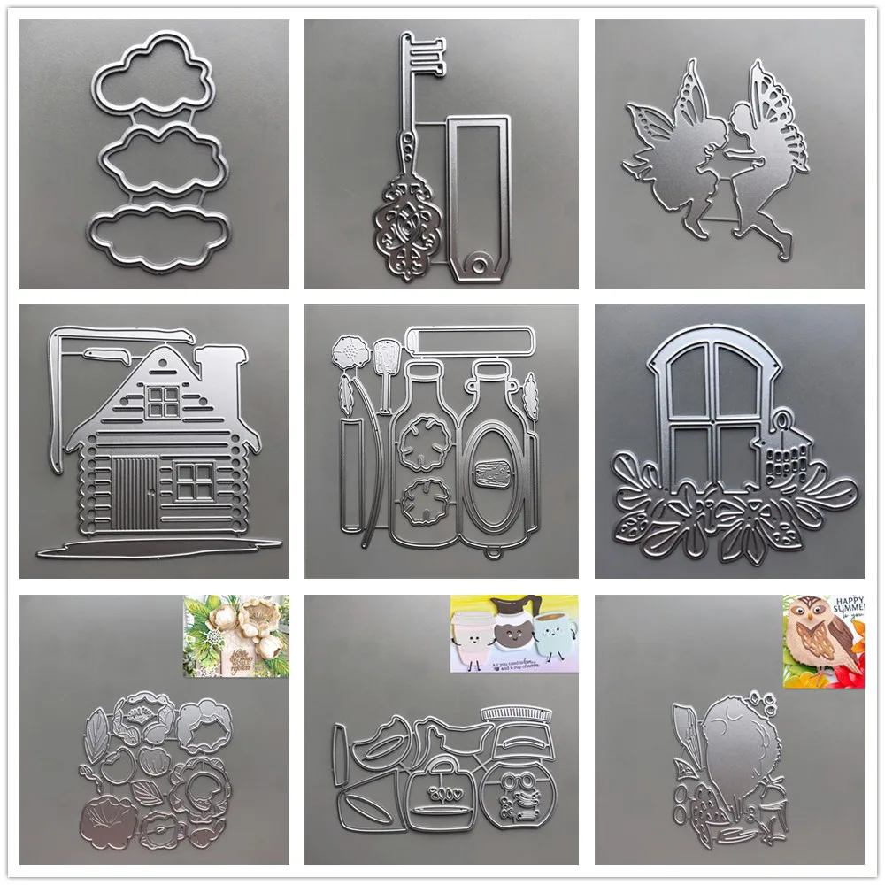 (27 стилей) трафареты для металлической резки 2022 облака цветы украшения