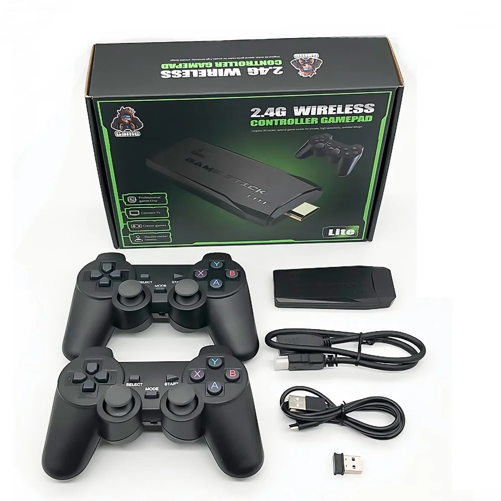 

Консоль игровая M8 портативная 4K с беспроводными контроллерами 2,4 ГГц