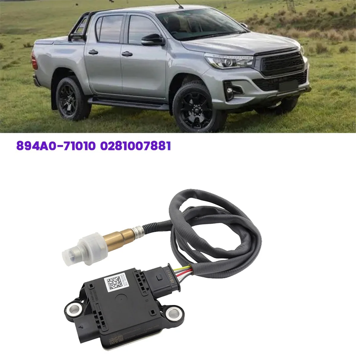 Датчик частиц автомобиля PM 894A0-71010 0281007881 Для Toyota Hilux 2015-2020 дизельный датчик