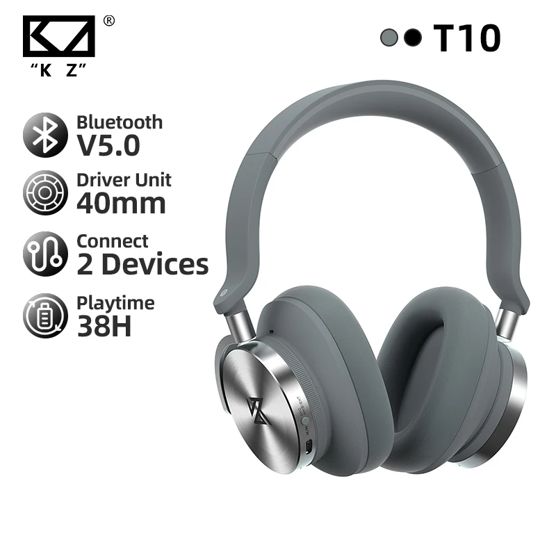 Bluetooth-наушники KZ T10 проводные и беспроводные с шумоподавлением |