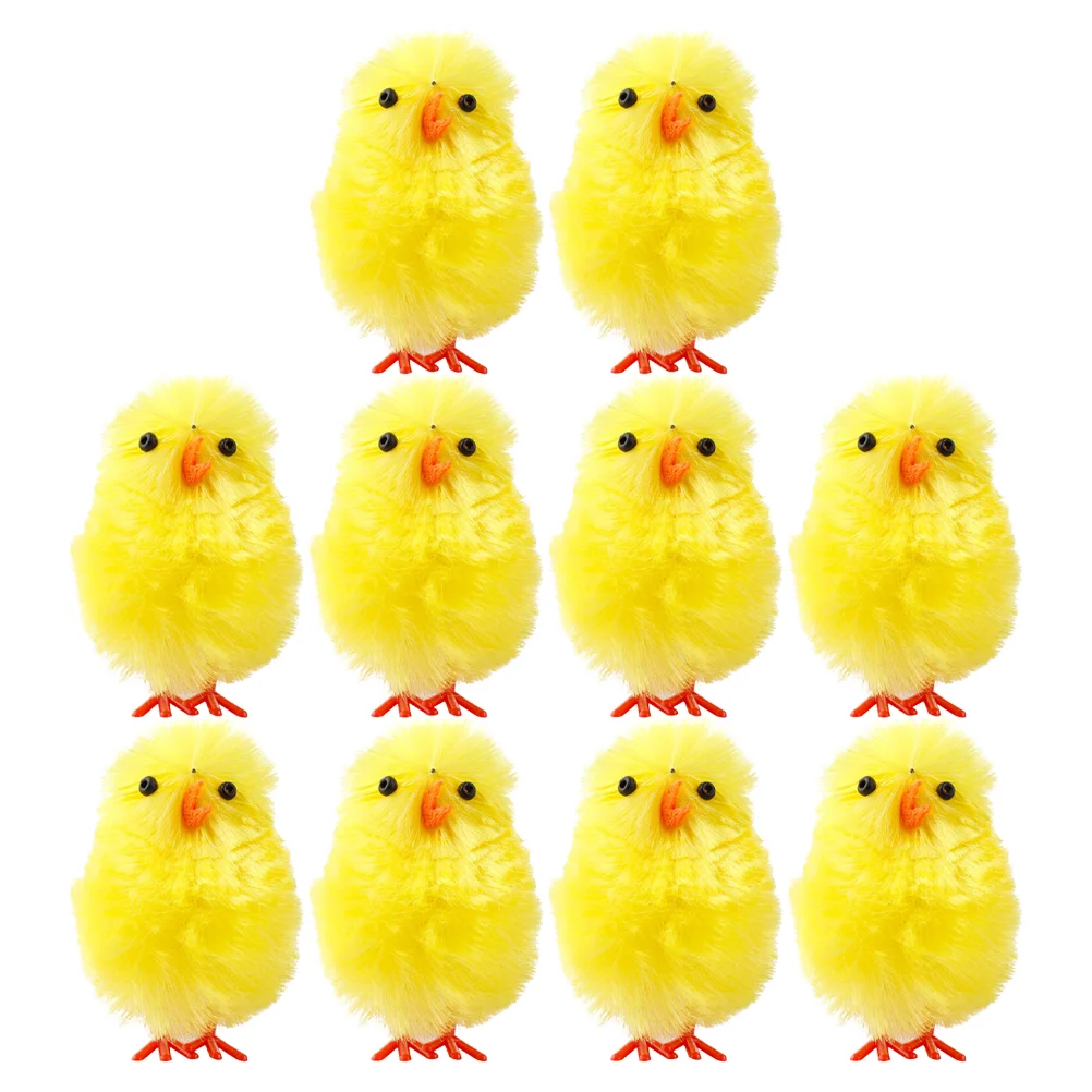 

Easter Chicken Chicks Yellow Toy Mini Cake Decoration Toys Figures Animal Party Ornament Adornmentfully Cartoon Baby Topper