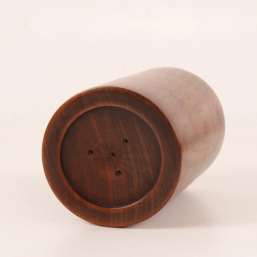 Экологичный Деревянный Держатель для посуды круглый органайзер палочек еды