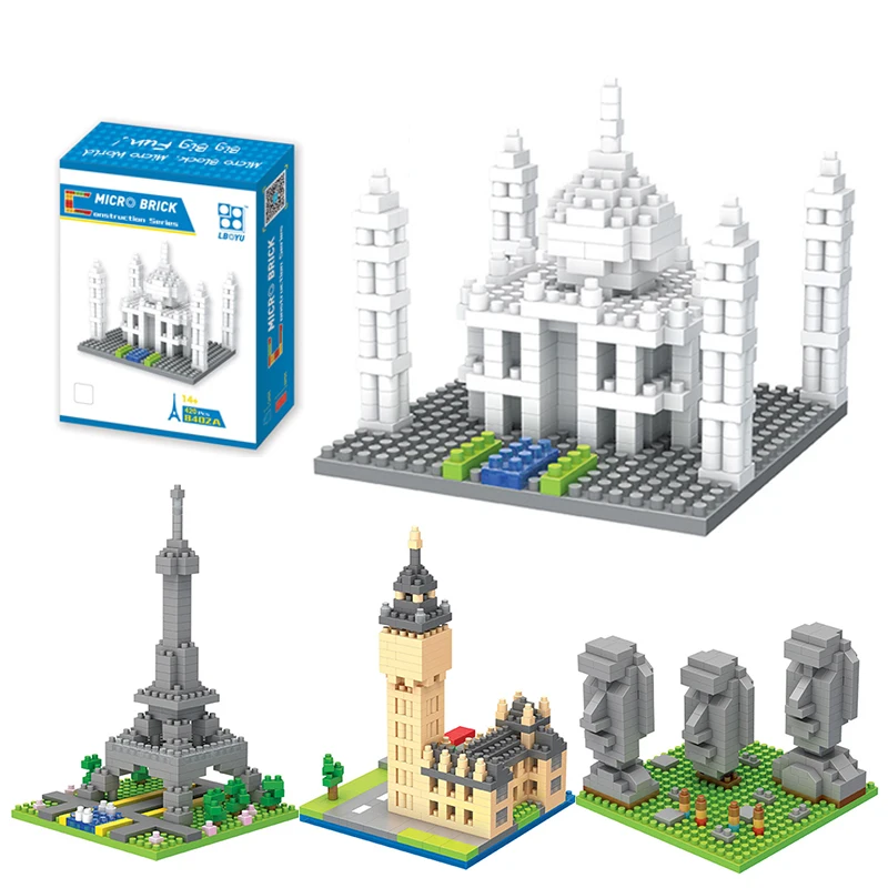 Конструктор городской архитектуры сборка Эйфелева башня Махал замок