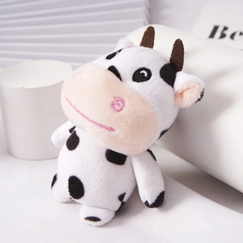 12 см Милая Маленькая корова плюшевая игрушка мягкие животные плюшевые игрушки