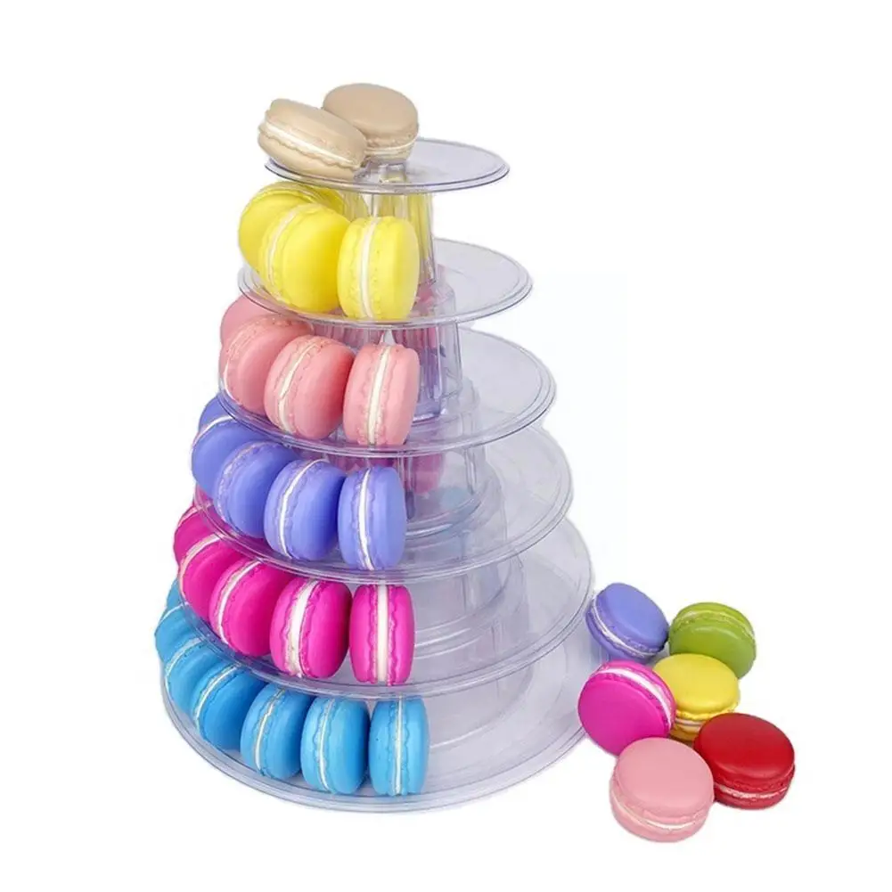 

6/10-layer Macaron Display Stand Cupcake Tower Wedding Cake Tools Macaron Decoration Birthday Bakeware Accessories Donuts A6P8