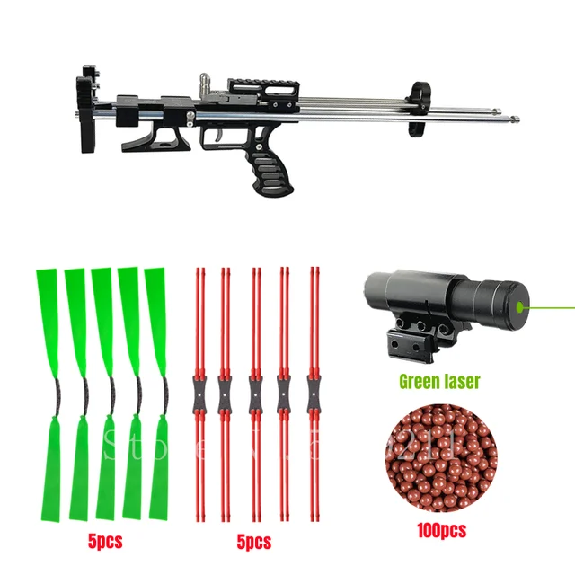 

Mechanical Telescopic Slingshot Upgraded Powerful Metal Bow Catapult with Laser for Outdoor Sports Hunting Distance Sling