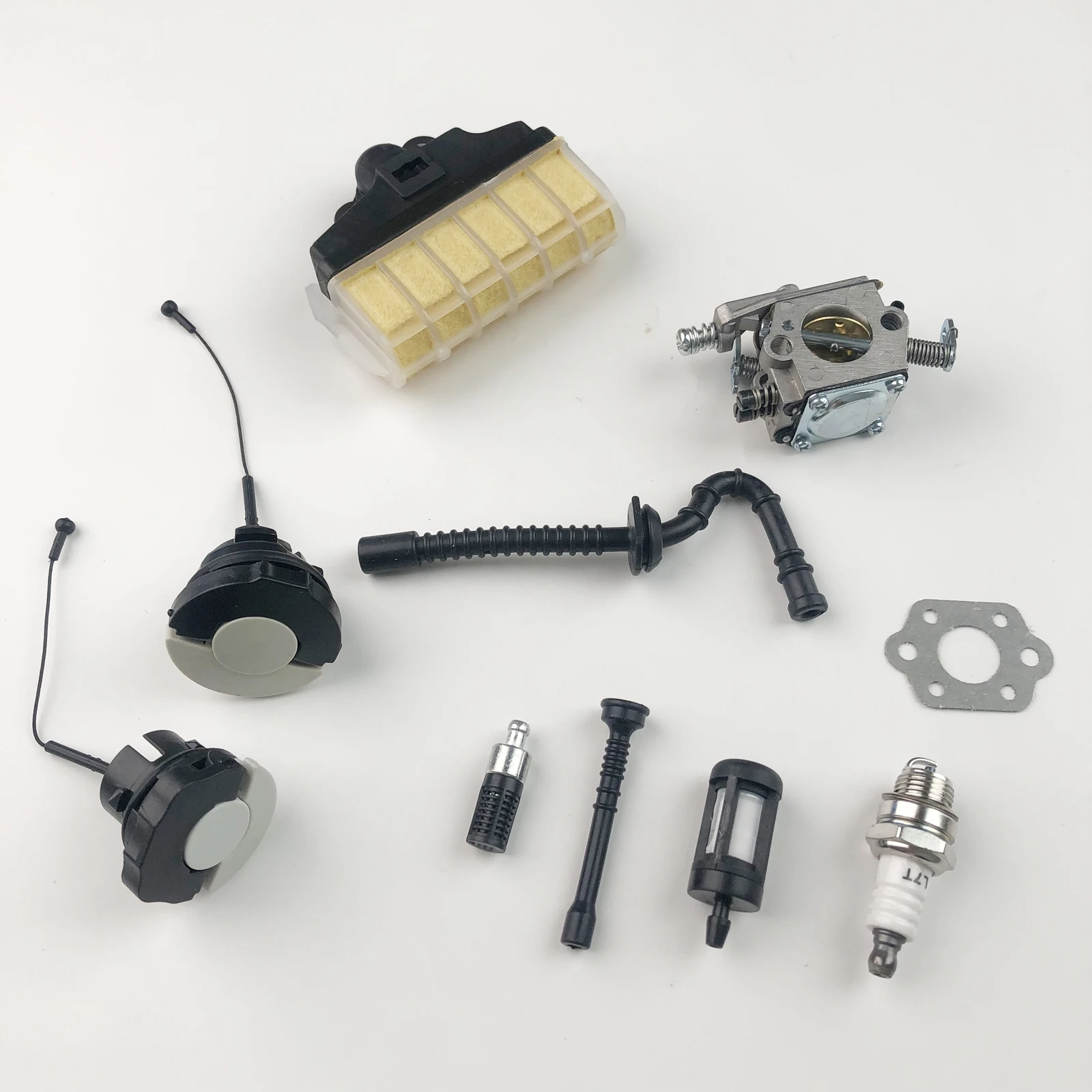 Фото Комплект карбюратора 1kit MS250 для бензопил Stihl 021 023 025 MS210 MS230 MS250 Harbot, замена WT286, воздушный фильтр, топливный шланг, прокладка, заглушка №3