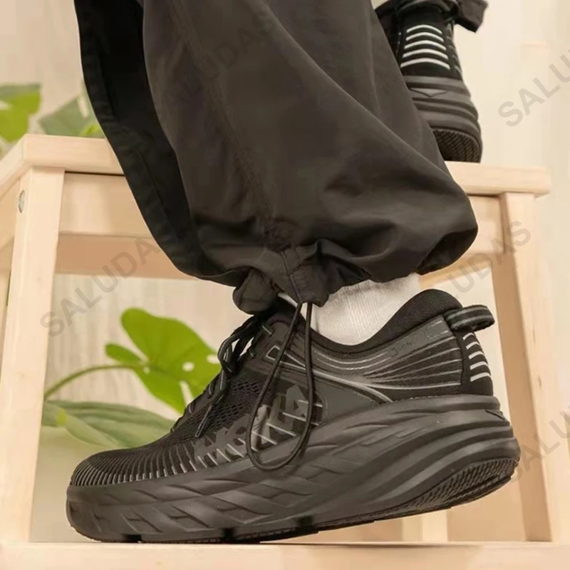 HOKA Original Men Shoes Bondi 7 Trail Running Shoes Lightweight Comfortable Casual Fitness Sneakers Road Jogging Sneakers Male