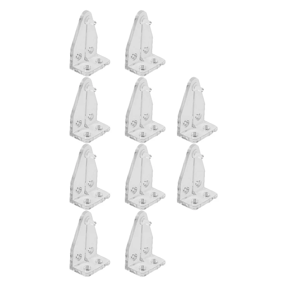 Blind Hold Down Brackets Plastic Rail Clips Durable Clear For Horizontal Blinds Shades Windows