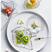 ins ocean series phnom penh crystal glass dishes tableware creative starfish dishes conch bowl salad bowl dessert dishes