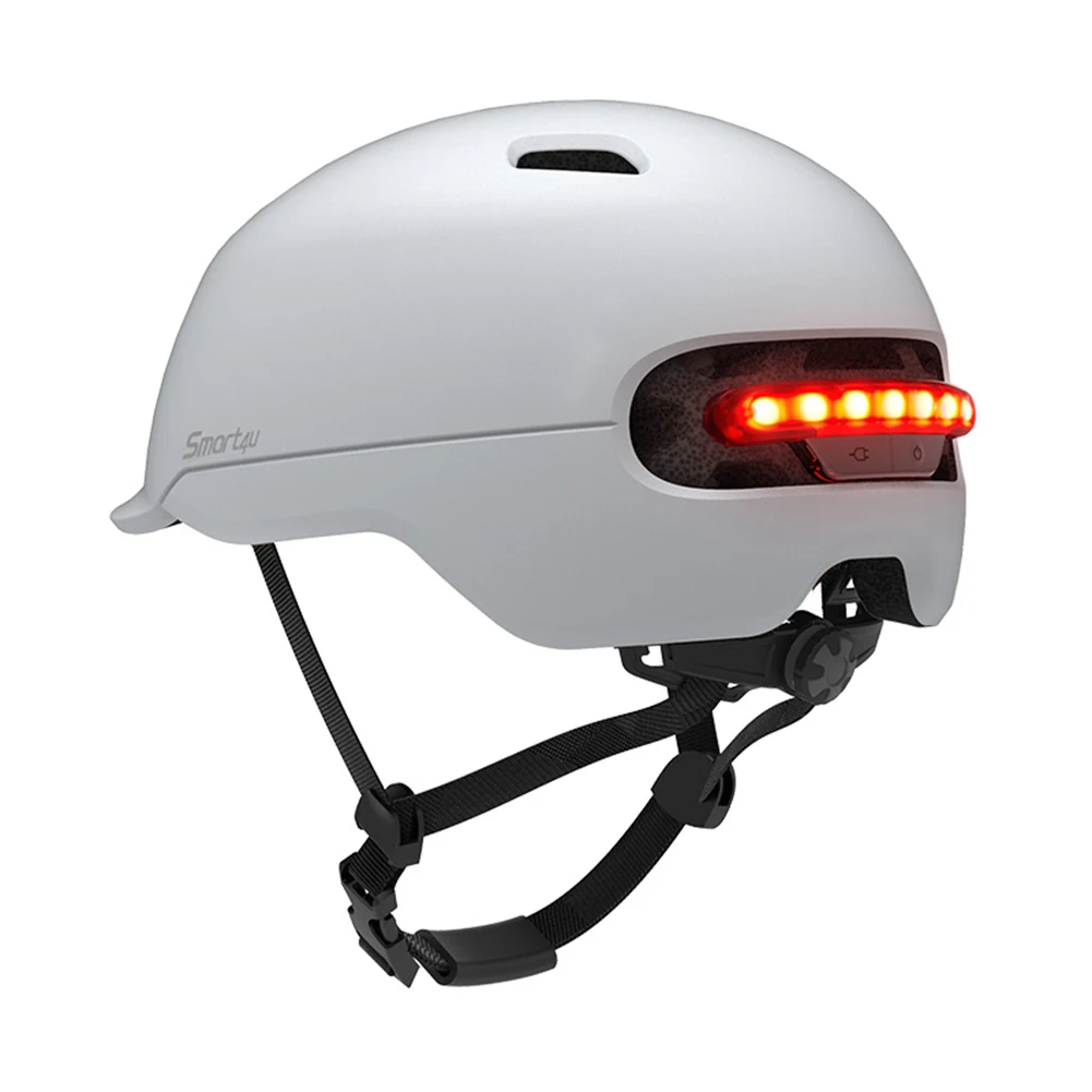 

Smart4u Led City Urban Bicycle Helmet Road Electric Bike Helmet For Men/women Brake Light IPX4 Cycling Helmet With Tail Light