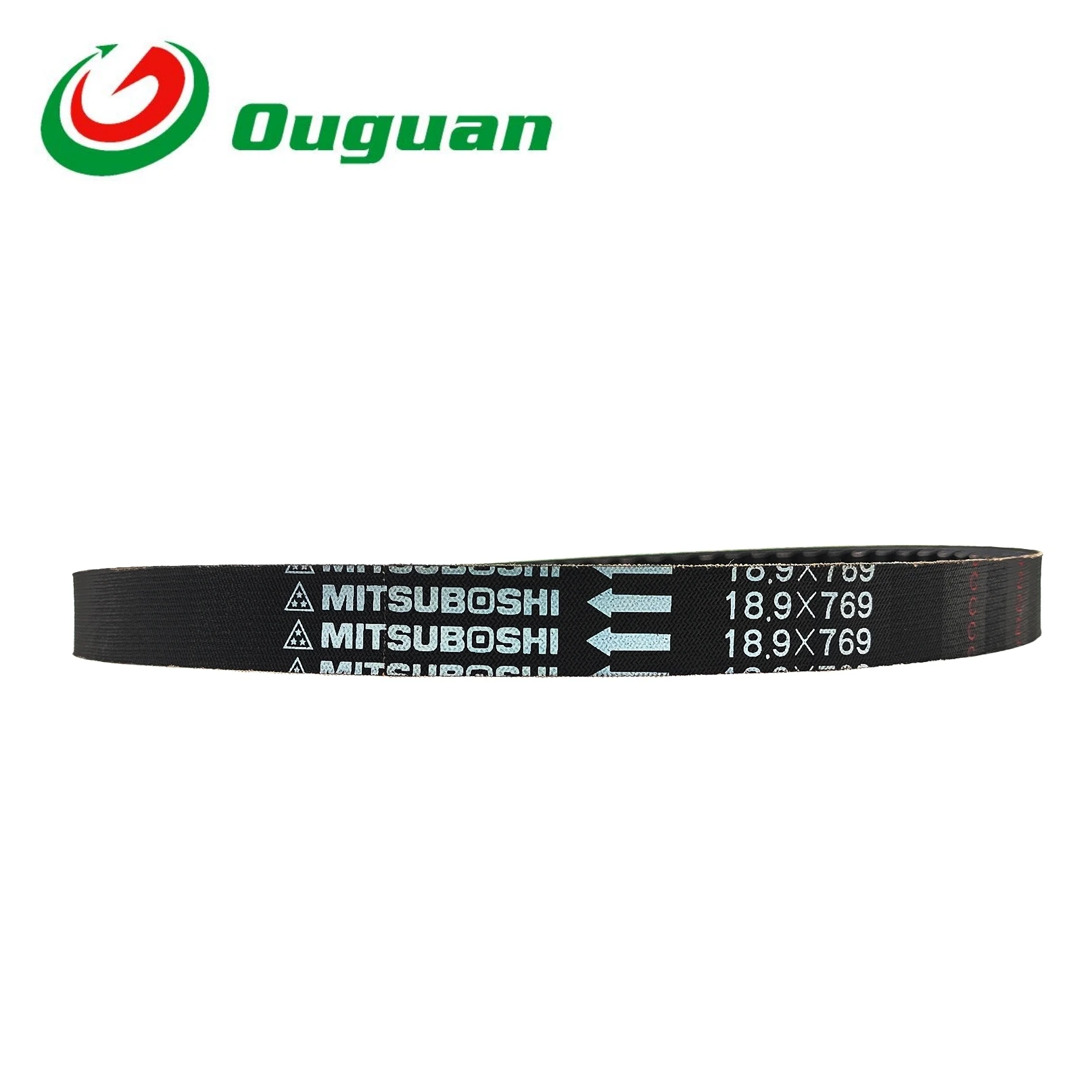 Фото Ремень приводной (приводной ремень) ouguan 18.9*769 для Haojue Suzuki AN125, HS125T, QS150T, AN150, Neptune 125, HJ125T-7, запчасть для 125cc и 150cc мотоциклов №4