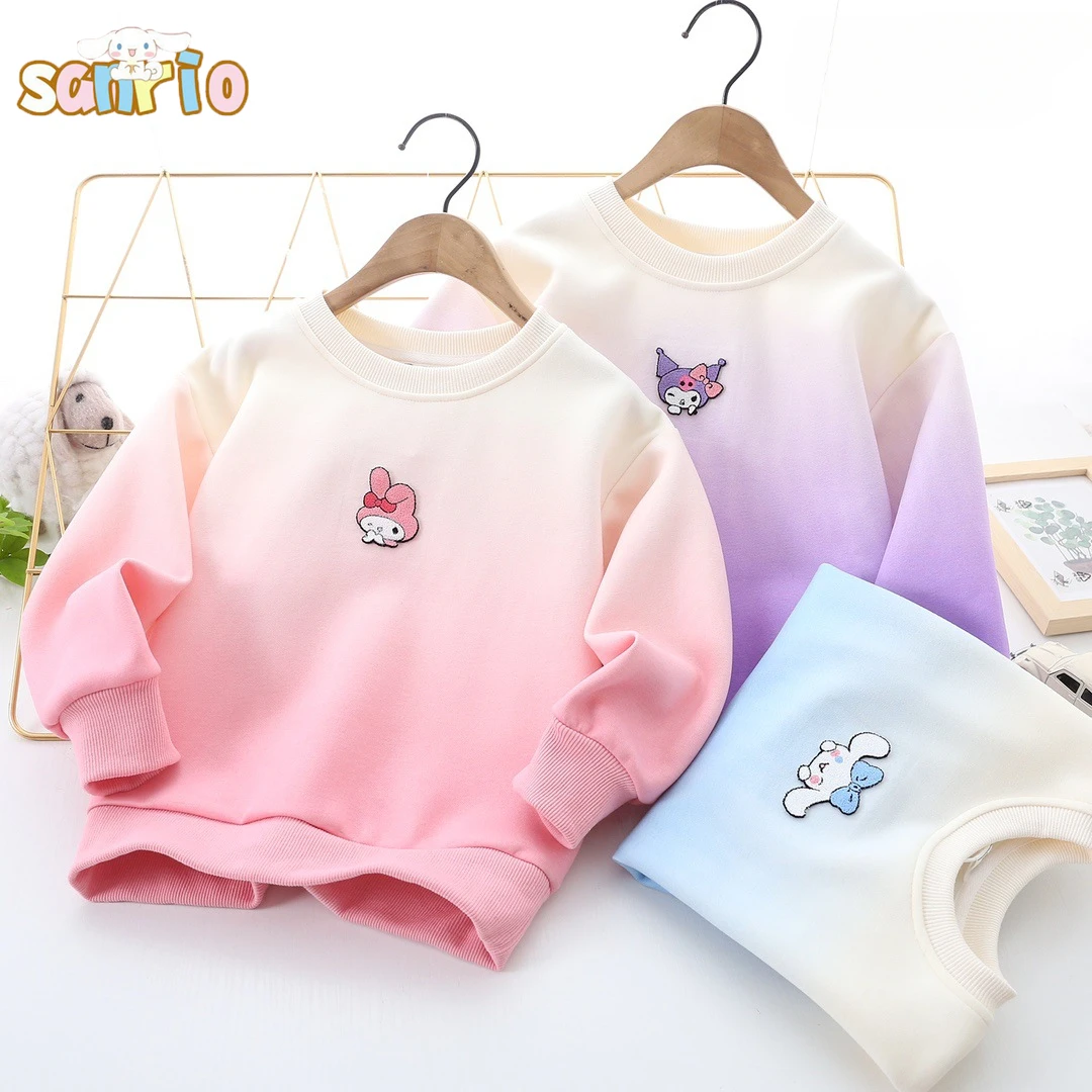 

Sanrio Kuromi Cinnamoroll My Melody Cartoon Fall Long Sleeves Sweatshirt New Fashion Casual Sports Round Neck Cotton Sweatshirt