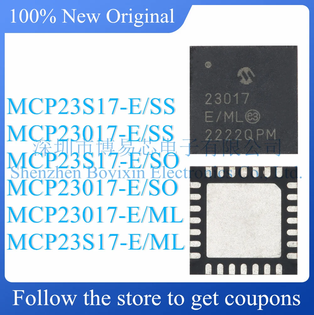MCP23S17-E/SS MCP23017-E/SS MCP23S17-E/SO MCP23017-E/SO MCP23017-E/ML MCP23S17-E/ML Original genuine