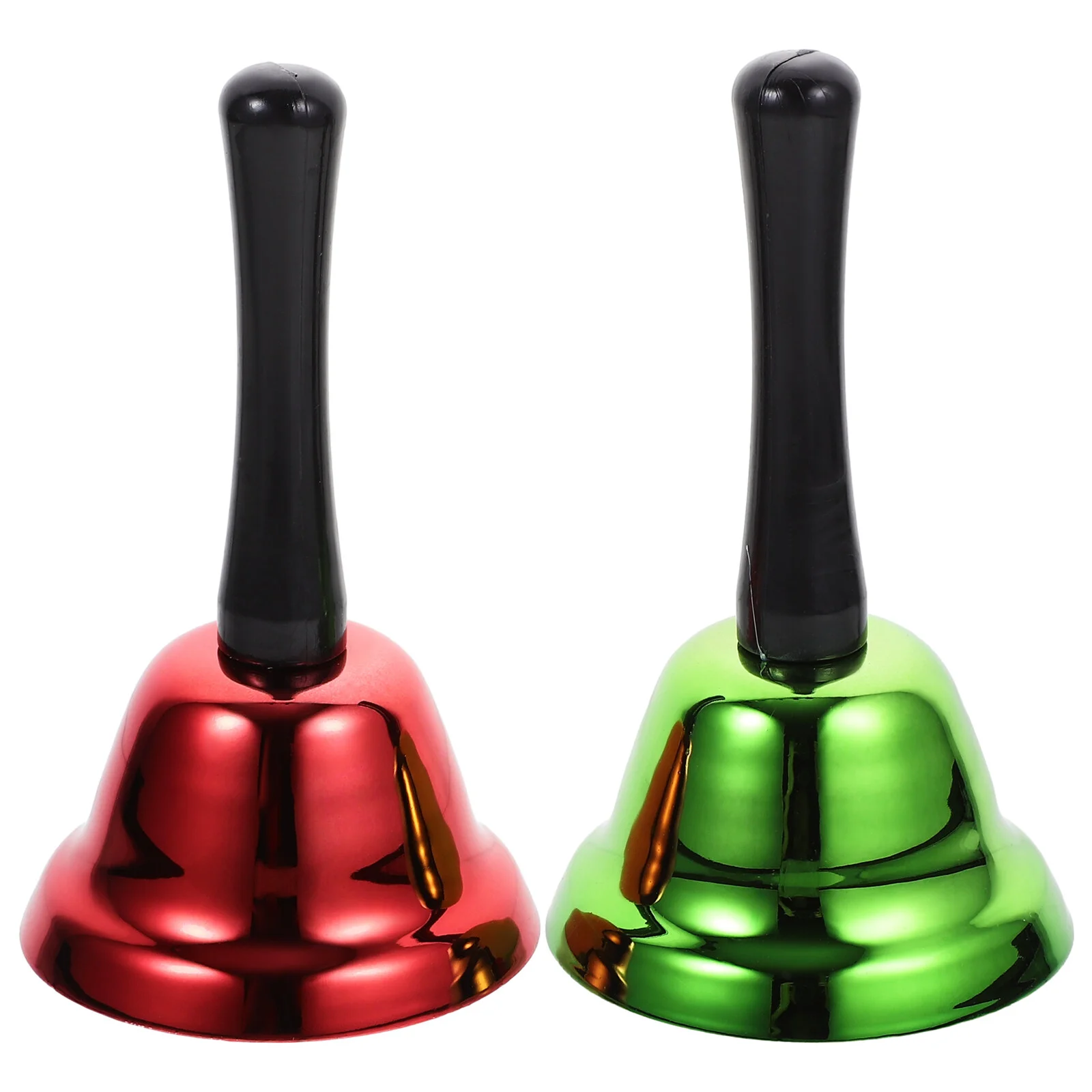 

2 Pcs Restaurant Bell Dining Table Decor Hotel Dish Old Fashioned Handbells Metal Christmas Decoration Service Bachelor Party