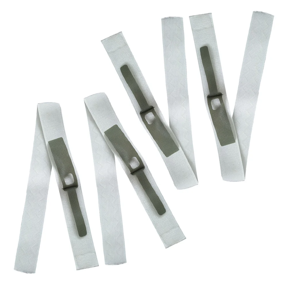 

4Pcs Catheter Leg Strap Adjustable Universal Catheter Fixing Band (White)