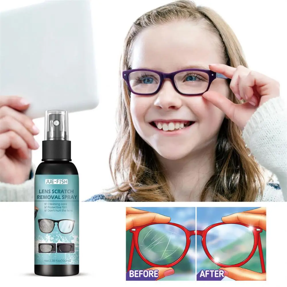 

100ML Lens Cleaner Glasses Sunglasses Eyeglass Cleaning Solution Spray Bottle Glasses Cleaner Supplies Eyewear Accessories