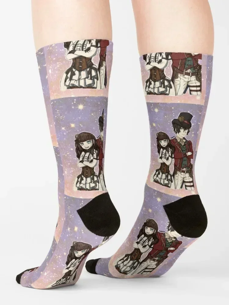 Код: Realise - Cardia and Lupin Носки зимние с принтом для девочек Мужские