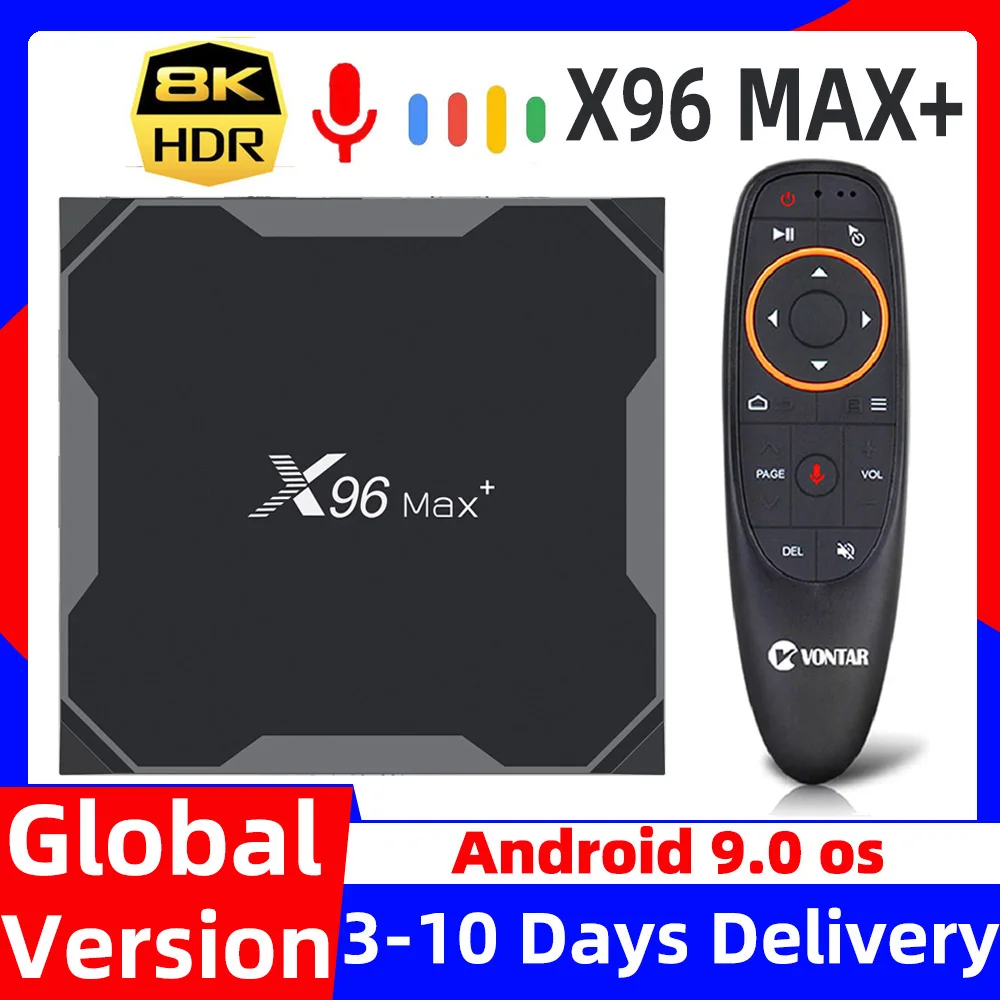 

X96 Max Plus Smart TV Box Android 9.0 TVBox Amlogic S905X3 X96Max Android Box 8K 2.4G&5G Wifi 4GB 64G 32GB Smart 4K Media Player