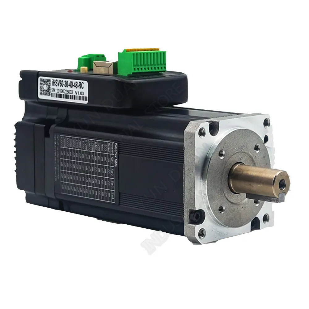 

400W 1.27Nm 3000RPM Canopen Modbus RTU RJ45 Integrated Servo 60mm NEMA24 DC48V DSP Hybrid Motor Driver 1000Line Encoder for CNC