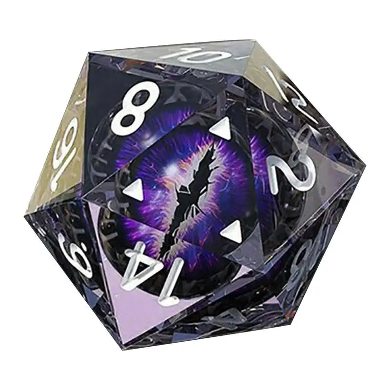 

Eyeball Dice Resin Cheese Dice Handcrafted Designer Polyhedral RPG Dice Set With Sharp Edges And Beautiful Inclusions For