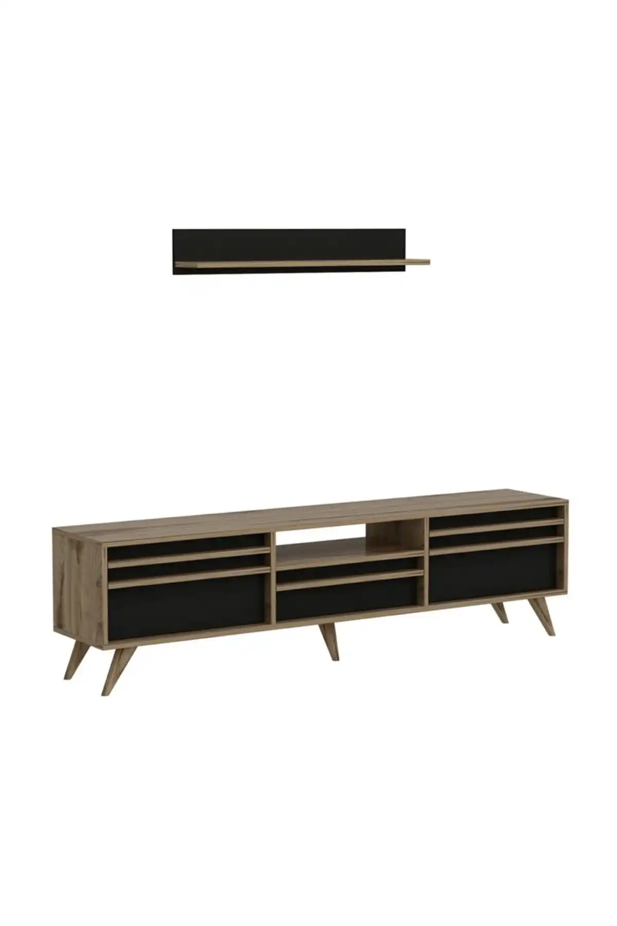 Современный ТВ-блок Hira ТВ-стенд Черная