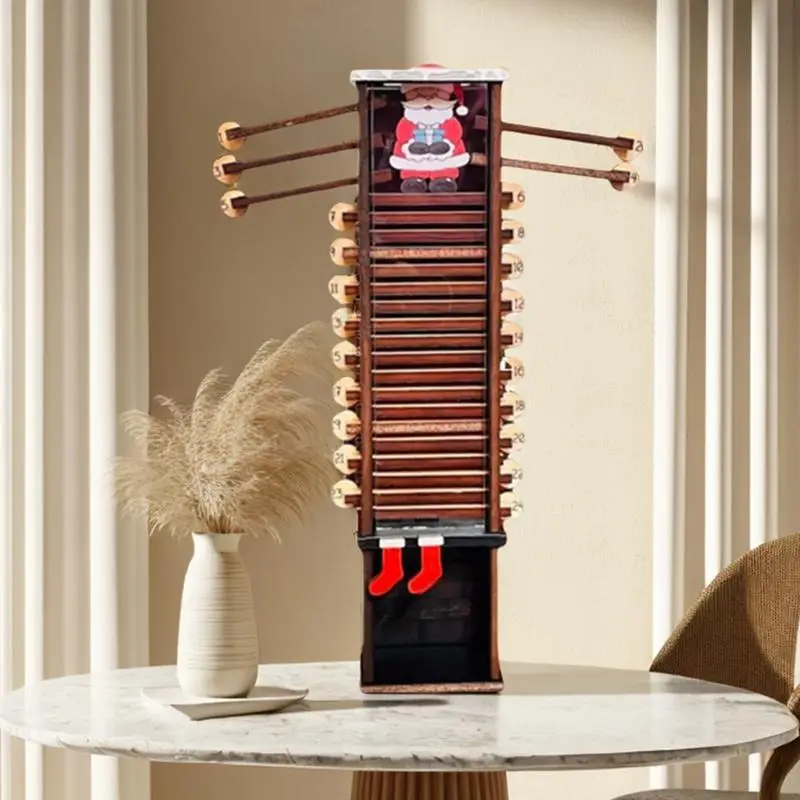 Календарь с Санта-Клаусом деревянное настольное украшение календарь обратным