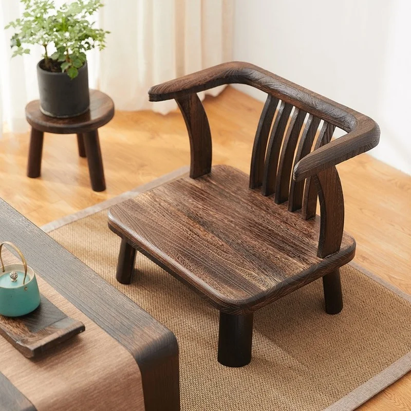 Японские низкие сиденья японские татами медитация стул Zaisu со спинкой для