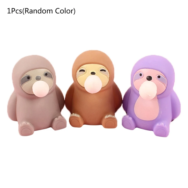 

New Simulation Stretchy Sloth Toy Decompressing Flour Ball Novelty Office Supply Autistic Children Mini Hand Squeeze Toy