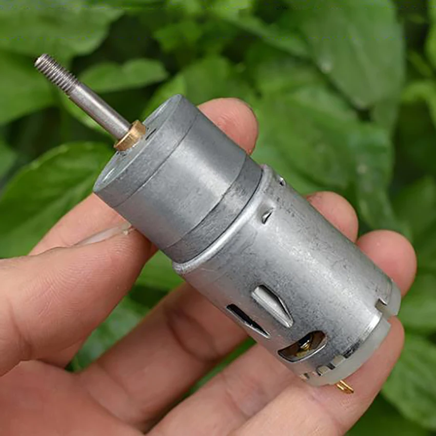 ZGA25B-385 1:20, редукторный двигатель 25 мм, цельнометаллический редукторный двигатель, большой крутящий момент, резьбовой вал 5 мм