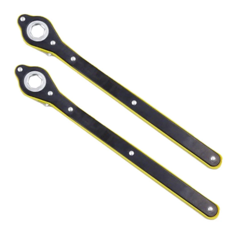 

2X Automobile Tire Ratchet Wrench Tire Jack Removal Wrench Hexagon Jack Labor Saving Wrench Jack Rocker Arm