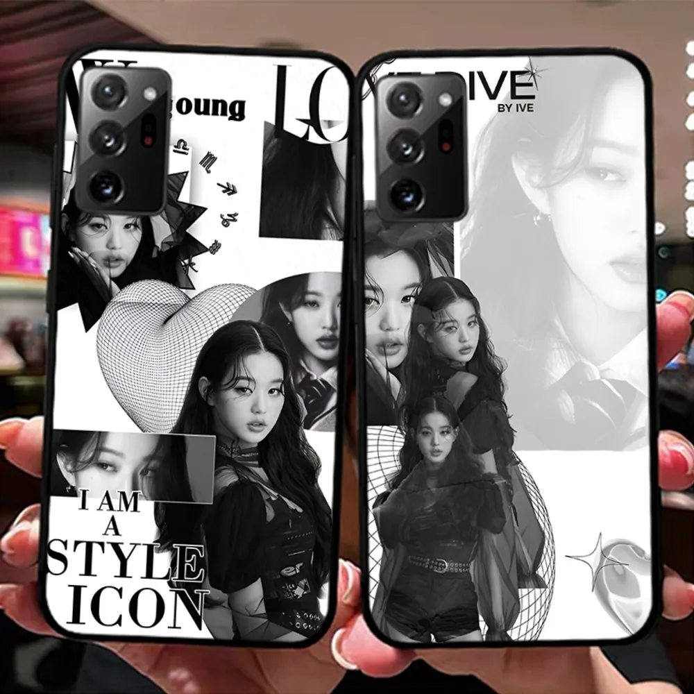 

Kpop I-Ive Wave Won Young YuJin Phone Case For Samsung Note 8 9 10 20 pro plus lite M 10 11 20 30 21 31 51 A 21 22 42 02 03