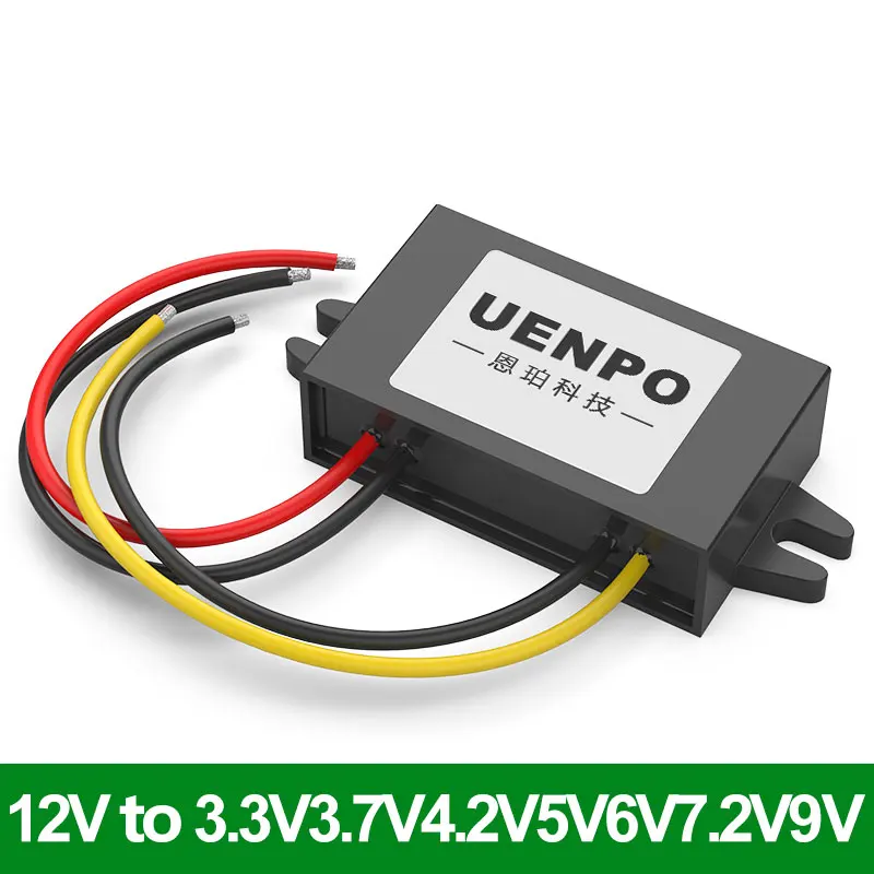 DC-DC 12V to 3.3V4.2V3.7V4.2V5V6V7.5V9V 3A 15W автомобильный преобразователь напряжения регулятор