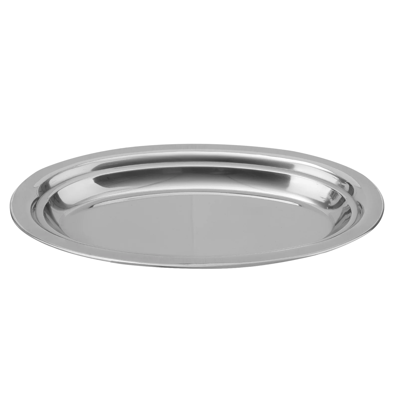 

Plate Oval Serving Steel Stainless Platter Plates Trayfish Snack Dish Fruit Dessert Steaming Dinner Metal Appetizer Sushi Trays