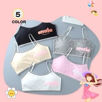 english letters sling wrap underwear back buckle cotton vest strapless bra comfortable bras for girl one size30 35kg