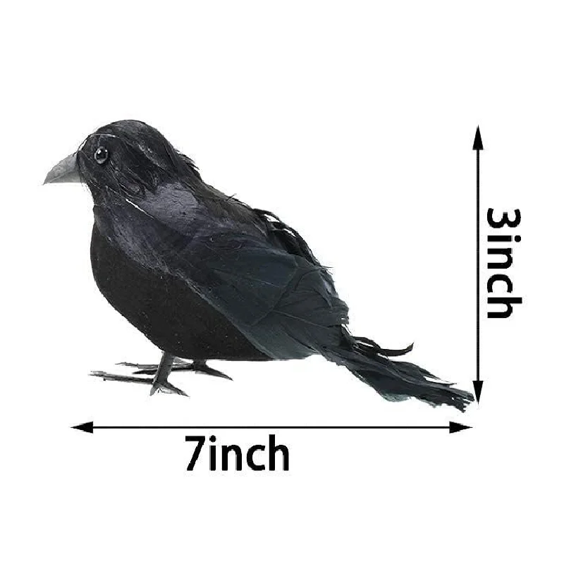 

Черная пластиковая ворона 18 см