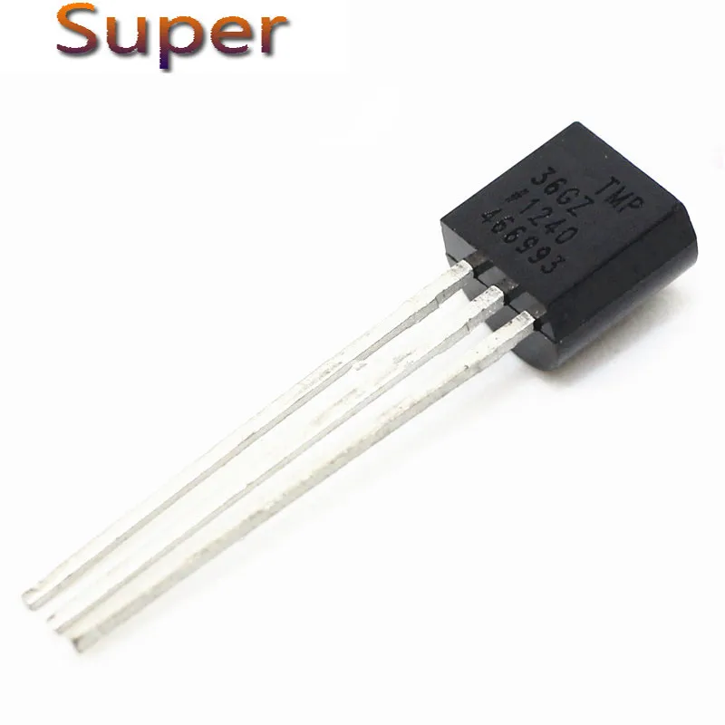 

5 шт TMP36GT9Z TO92 TMP36GZ TMP36 TO-92 Температура