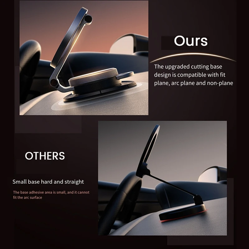 Joyroom Magnetic Car Mount All-Metal Strongest Magnet Foldable Phone Holder For Dashboard Tesla Spare Parts