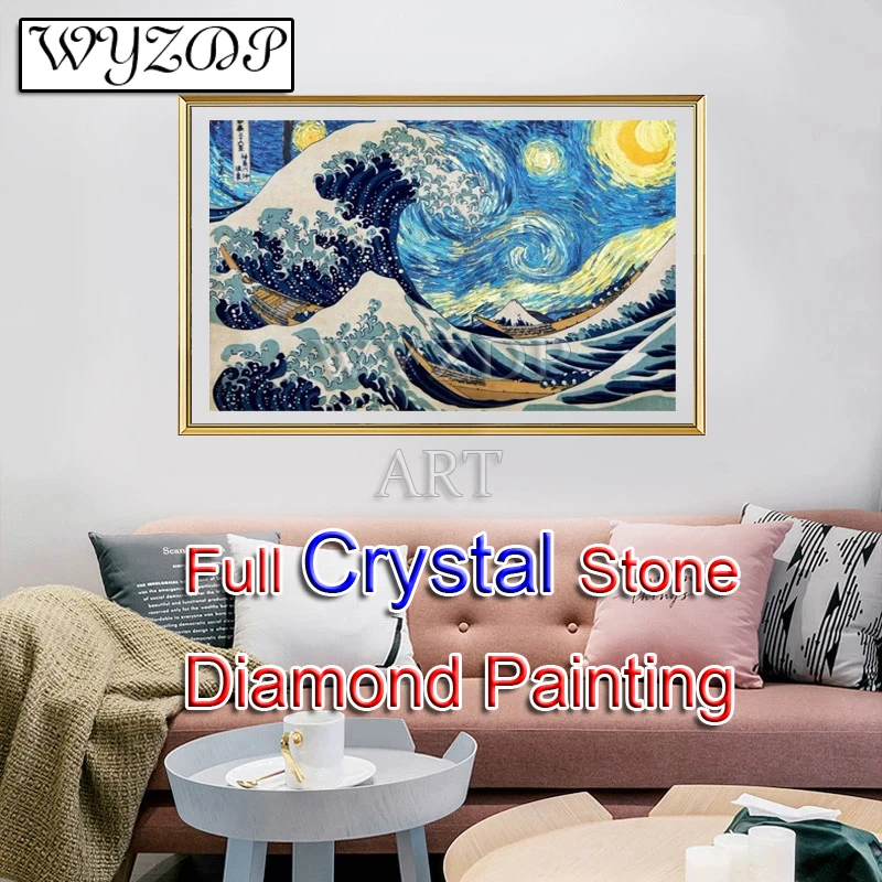 

5D Diy Diamond Painting Starry Sky Full Crystal Square Mosaic Embroidery Cross Stitch Crystal Diamond Art Home Docer 20220416