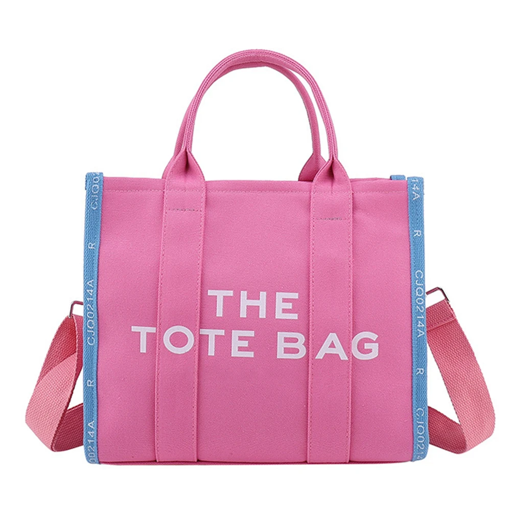 MJ The Tote Canvas Bag For Women Luxury Designer Shoulder Sac Zipper Black Ladies Crossbody Bags Large White Shopping Bags