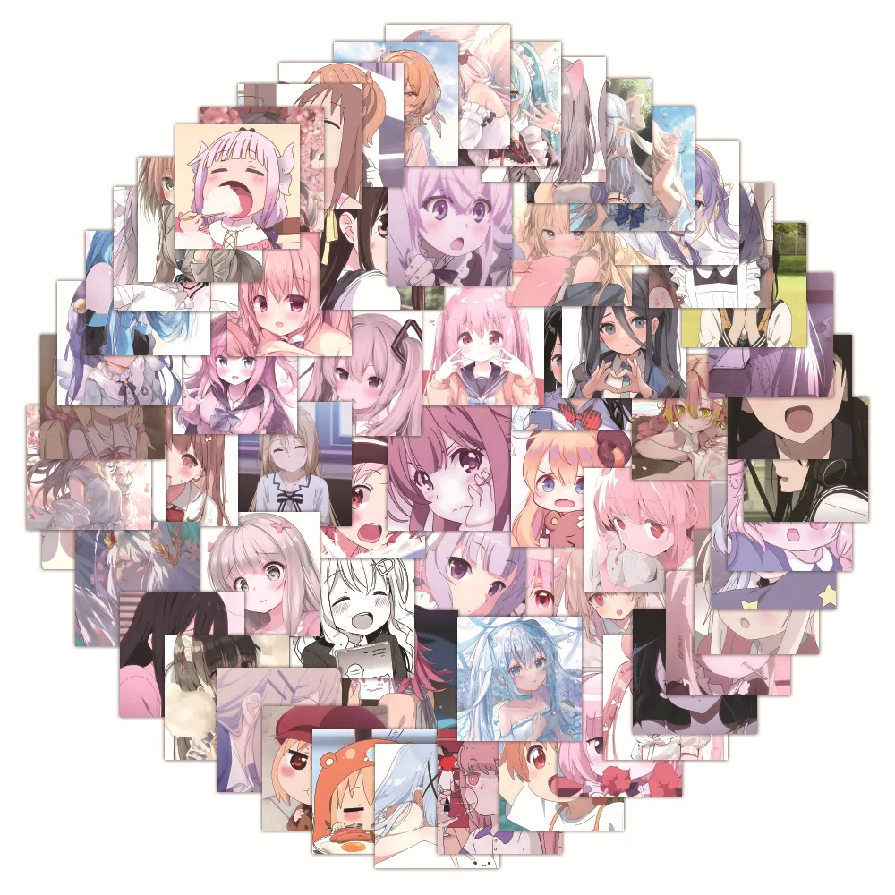 

10/30/60 шт. Аниме Сексуальная девушка Мультяшные наклейки для багажа ноутбука телефона мотоцикла автомобиля водостойкие детские игрушки пода...